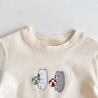Load image into Gallery viewer, Baby Unisex Cartoon Print Tops And Solid Color Rompers Wholesale 23020873
