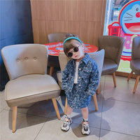 Load image into Gallery viewer, 2 Pieces Set Baby Kid Girls Letters Jackets Outwears And Skirts Wholesale 23021002
