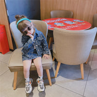 Load image into Gallery viewer, 2 Pieces Set Baby Kid Girls Letters Jackets Outwears And Skirts Wholesale 23021002
