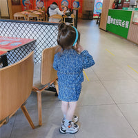 Load image into Gallery viewer, 2 Pieces Set Baby Kid Girls Letters Jackets Outwears And Skirts Wholesale 23021002
