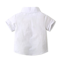 Load image into Gallery viewer, 2 Pieces Set Baby Kid Boys Bow Tops And Solid Color Shorts Wholesale 230210117
