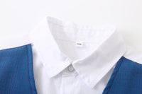 Load image into Gallery viewer, 2 Pieces Set Baby Kid Boys Bow Tops And Solid Color Shorts Wholesale 230210117
