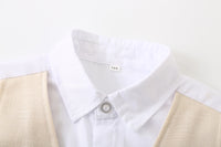 Load image into Gallery viewer, 2 Pieces Set Baby Kid Boys Bow Tops And Solid Color Shorts Wholesale 230210117
