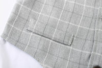 Load image into Gallery viewer, 2 Pieces Set Baby Kid Boys Birthday Party Checked Bow Tops And Shorts Wholesale 230210118
