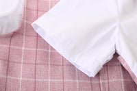 Load image into Gallery viewer, 2 Pieces Set Baby Kid Boys Birthday Party Checked Bow Tops And Shorts Wholesale 230210118
