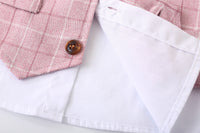 Load image into Gallery viewer, 2 Pieces Set Baby Kid Boys Birthday Party Checked Bow Tops And Shorts Wholesale 230210118
