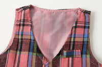 Load image into Gallery viewer, 3 Pieces Set Baby Kid Boys Birthday Party Bow Shirts Checked Vests Waistcoats And Pants Wholesale 230210122
