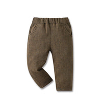 Load image into Gallery viewer, 3 Pieces Set Baby Kid Boys Birthday Party Solid Color Dinosaur Bow Shirts Vests Waistcoats And Pants Wholesale 230210129
