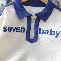 Load image into Gallery viewer, 2 Pieces Set Baby Kid Boys Letters Polo Shirts And Pants Wholesale 230210133
