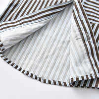 Load image into Gallery viewer, 2 Pieces Set Baby Kid Boys Birthday Party Striped Bow Shirts And Solid Color Jumpsuits Wholesale 230210160
