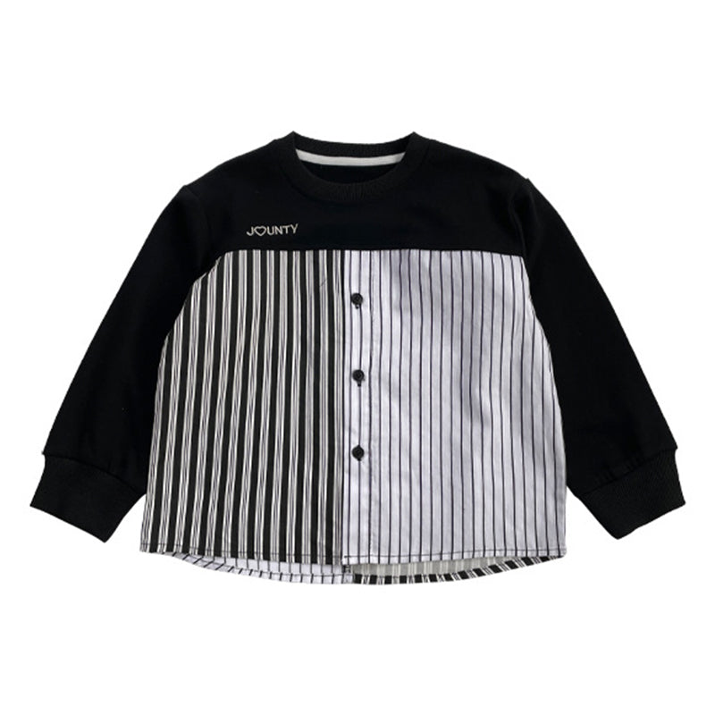 Baby Kid Boys Striped Letters Tops Wholesale 230210170