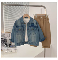 Load image into Gallery viewer, Baby Kid Boys Solid Color Jackets Outwears Wholesale 230210197
