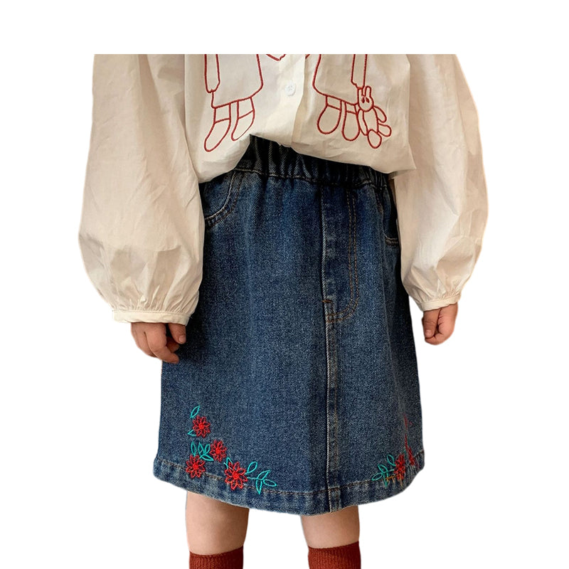 Baby Kid Girls Flower Embroidered Skirts Wholesale 230210200