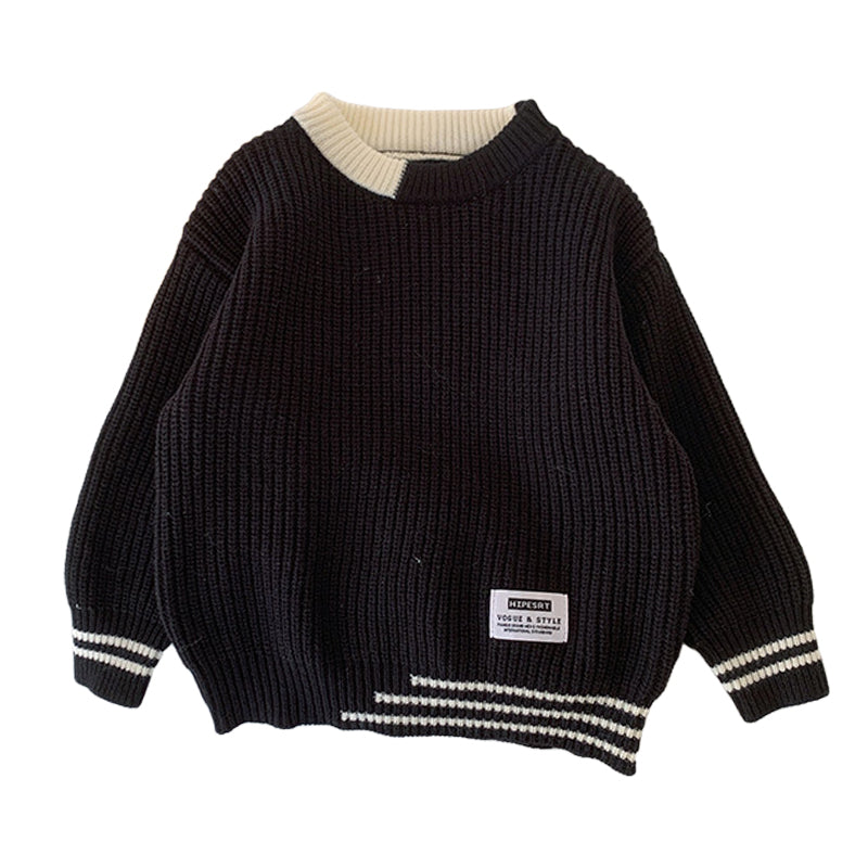 Baby Kid Unisex Color-blocking Crochet Sweaters Wholesale 230210205