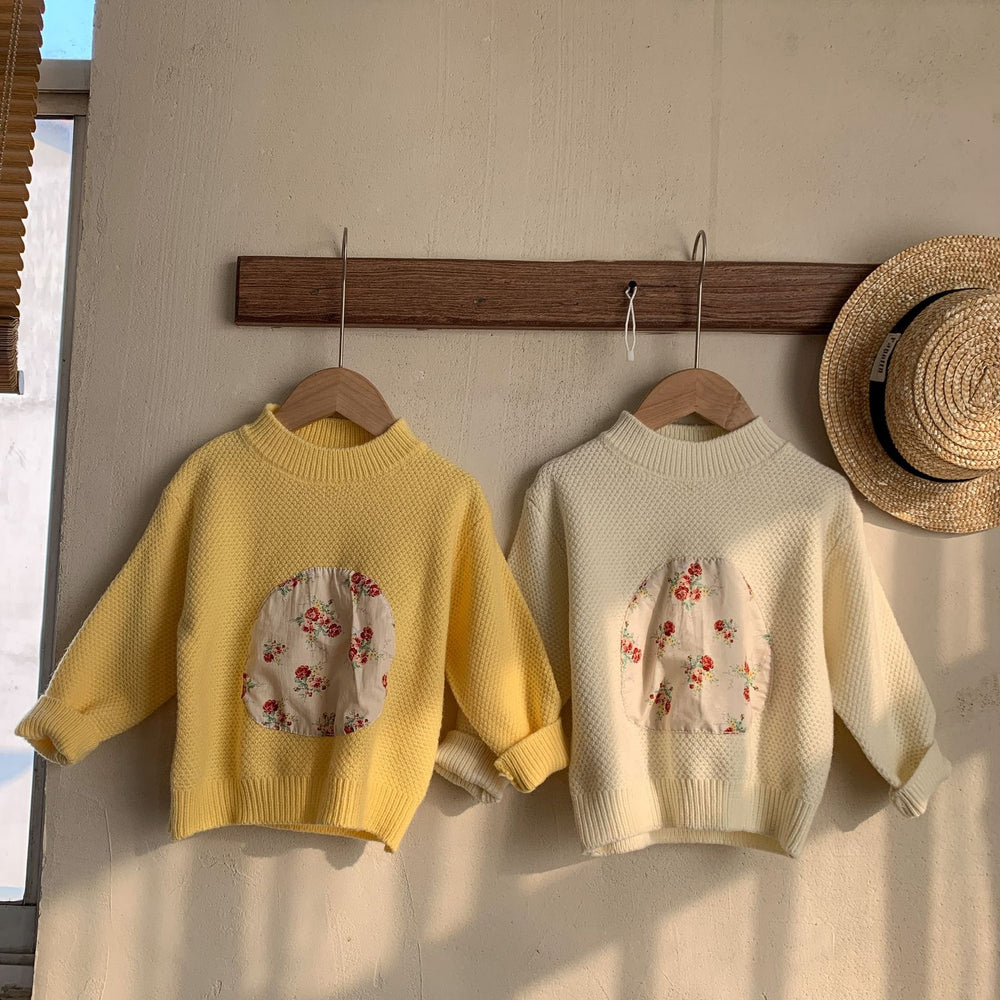 Baby Kid Girls Flower Crochet Print Sweaters Wholesale 230210218