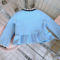 Load image into Gallery viewer, 2 Pieces Set Baby Kid Girls Bow Jackets Outwears And Color-blocking Pants Wholesale 230210233
