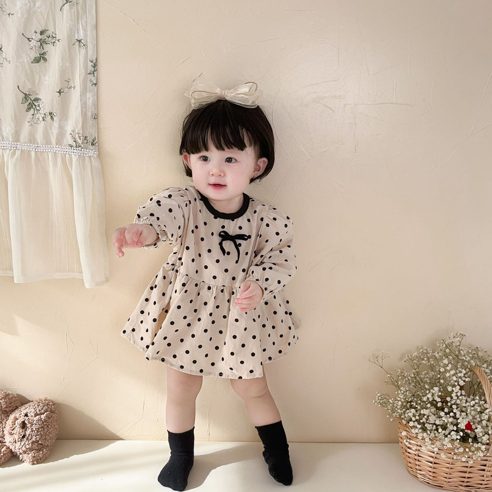 Baby Girls Polka dots Rompers Wholesale 230210279