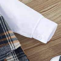 Load image into Gallery viewer, Baby Boys Color-blocking Checked Bow Jumpsuits Wholesale 23021028
