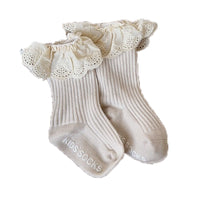 Load image into Gallery viewer, Girls Letters Lace Accessories Socks Wholesale 230210294
