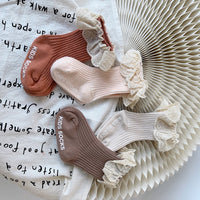 Load image into Gallery viewer, Girls Letters Lace Accessories Socks Wholesale 230210294
