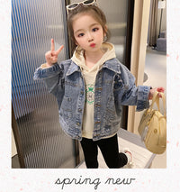Load image into Gallery viewer, Baby Kid Girls Cartoon Print Jackets Outwears Wholesale 230210325
