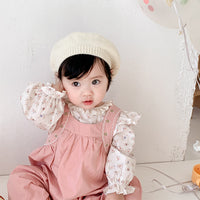 Load image into Gallery viewer, 2 Pieces Set Baby Girls Flower Print Tops And Embroidered Pants Wholesale 230210383
