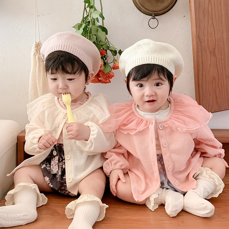 Baby Girls Lace Jackets Outwears Wholesale 230210389