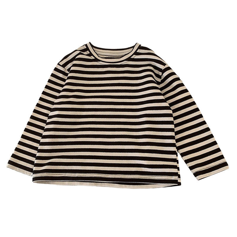 Baby Kid Unisex Striped Letters Tops Wholesale 230210424