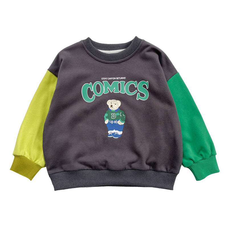 Baby Kid Boys Letters Cartoon Print Hoodies Sweatshirts Wholesale 230210430