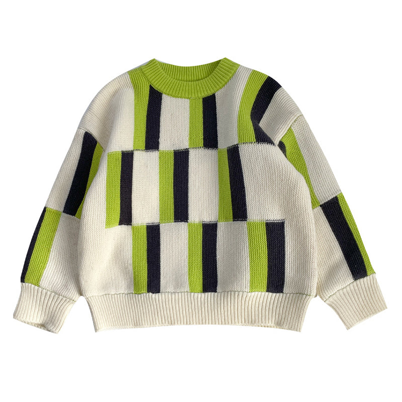 Baby Kid Unisex Color-blocking Crochet Sweaters Wholesale 230210437