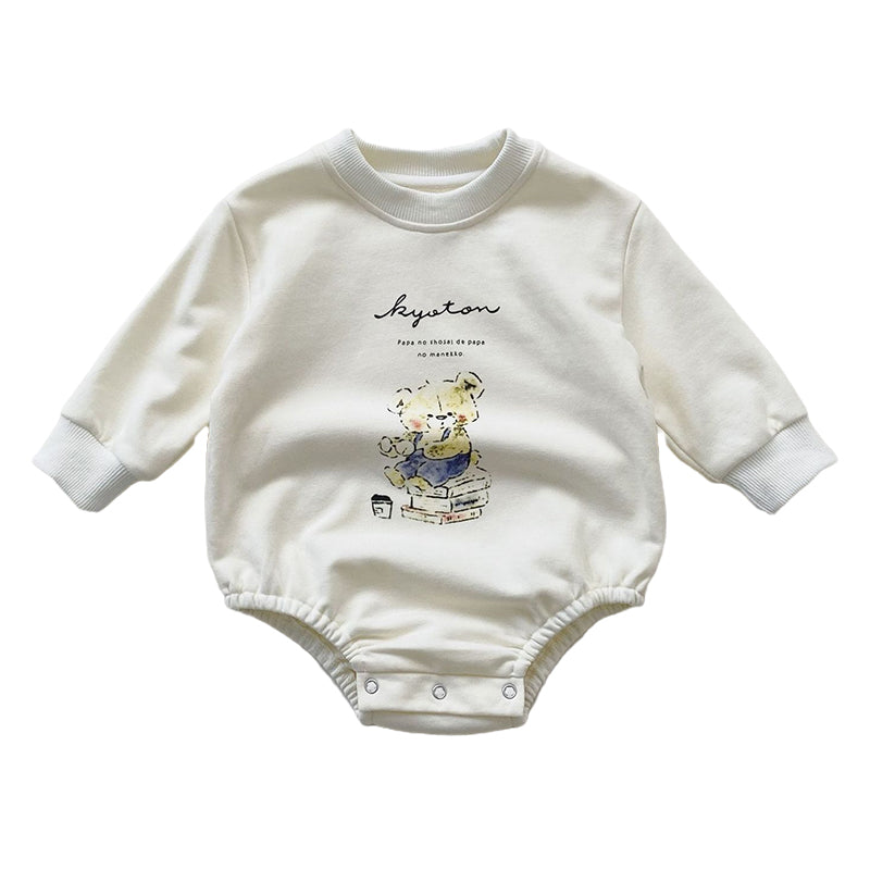 Baby Girls Cartoon Print Rompers Wholesale 230210452