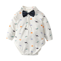 Load image into Gallery viewer, Baby Boys Dinosaur Print Rompers Wholesale 23021306
