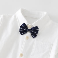 Load image into Gallery viewer, Baby Boys Solid Color Bow Rompers Wholesale 23021307
