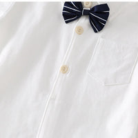 Load image into Gallery viewer, Baby Boys Solid Color Bow Rompers Wholesale 23021307
