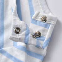 Load image into Gallery viewer, 3 Pieces Set Baby Boys Striped Rompers And Dinosaur Cartoon Embroidered Rompers And Hats Wholesale 23021311
