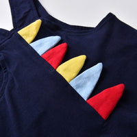 Load image into Gallery viewer, 3 Pieces Set Baby Boys Striped Rompers And Dinosaur Cartoon Embroidered Rompers And Hats Wholesale 23021311
