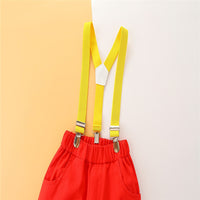 Load image into Gallery viewer, 2 Pieces Set Baby Kid Boys Birthday Party Solid Color Bow Shirts And Jumpsuits Wholesale 230213151
