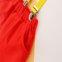 Load image into Gallery viewer, 2 Pieces Set Baby Kid Boys Birthday Party Solid Color Bow Shirts And Jumpsuits Wholesale 230213151
