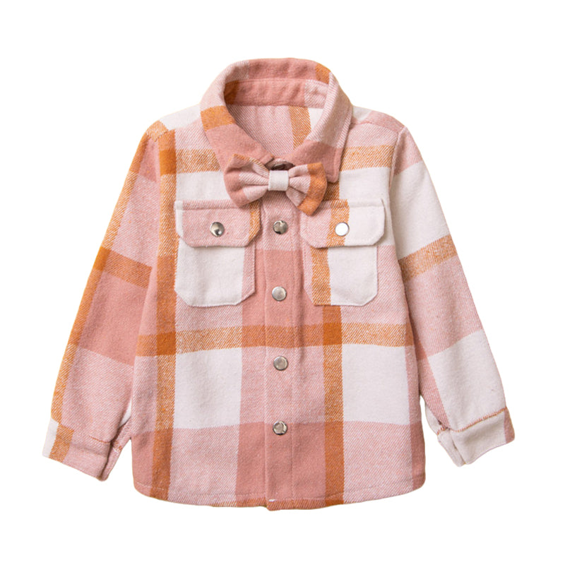 Baby Kid Boys Checked Bow Shirts Wholesale 230213157