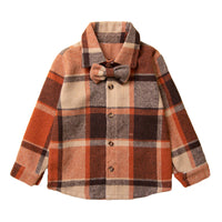 Load image into Gallery viewer, Baby Kid Boys Checked Bow Shirts Wholesale 230213157
