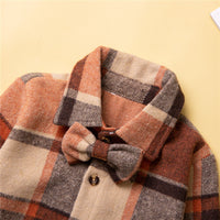 Load image into Gallery viewer, Baby Kid Boys Checked Bow Shirts Wholesale 230213157
