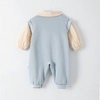 Load image into Gallery viewer, Baby Boys Color-blocking Bow Birthday Party Jumpsuits Wholesale 230213160
