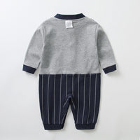 Load image into Gallery viewer, Baby Boys Striped Color-blocking Bow Birthday Party Jumpsuits Wholesale 230213162
