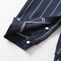 Load image into Gallery viewer, Baby Boys Striped Color-blocking Bow Birthday Party Jumpsuits Wholesale 230213162

