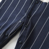 Load image into Gallery viewer, Baby Boys Striped Color-blocking Bow Birthday Party Jumpsuits Wholesale 230213162
