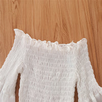 Load image into Gallery viewer, 2 Pieces Set Baby Kid Girls Solid Color Tops And Shorts Wholesale 23021321
