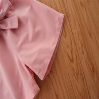 Load image into Gallery viewer, 2 Pieces Set Baby Kid Girls Solid Color Tops And Shorts Wholesale 23021321
