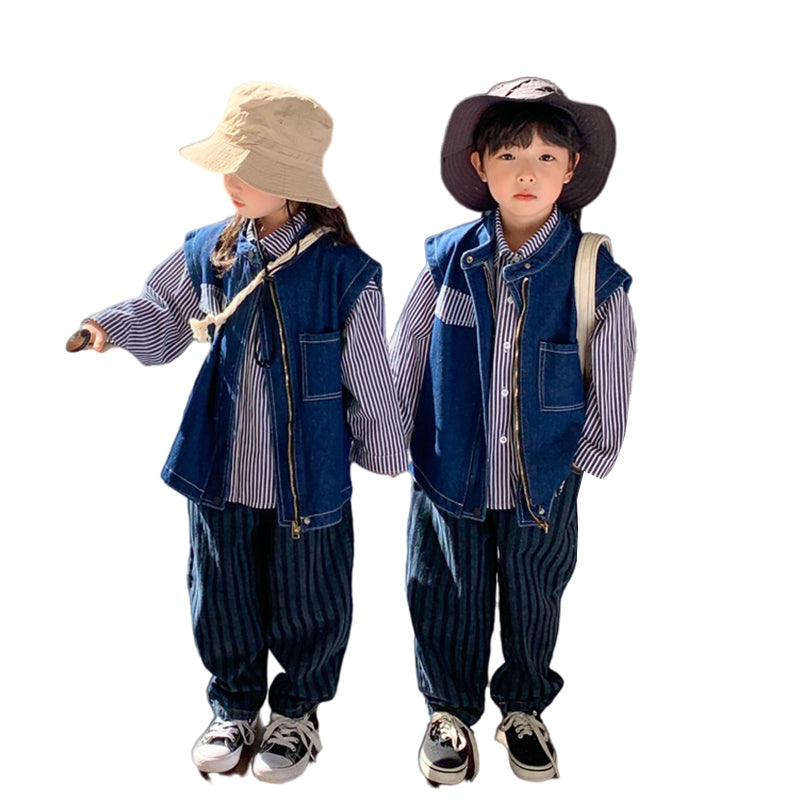 Baby Kid Unisex Solid Color Vests Waistcoats Wholesale 230213248