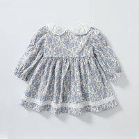 Load image into Gallery viewer, Baby Kid Girls Flower Bow Print Dresses Wholesale 23021325
