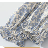 Load image into Gallery viewer, Baby Girls Flower Bow Print Rompers Wholesale 23021327
